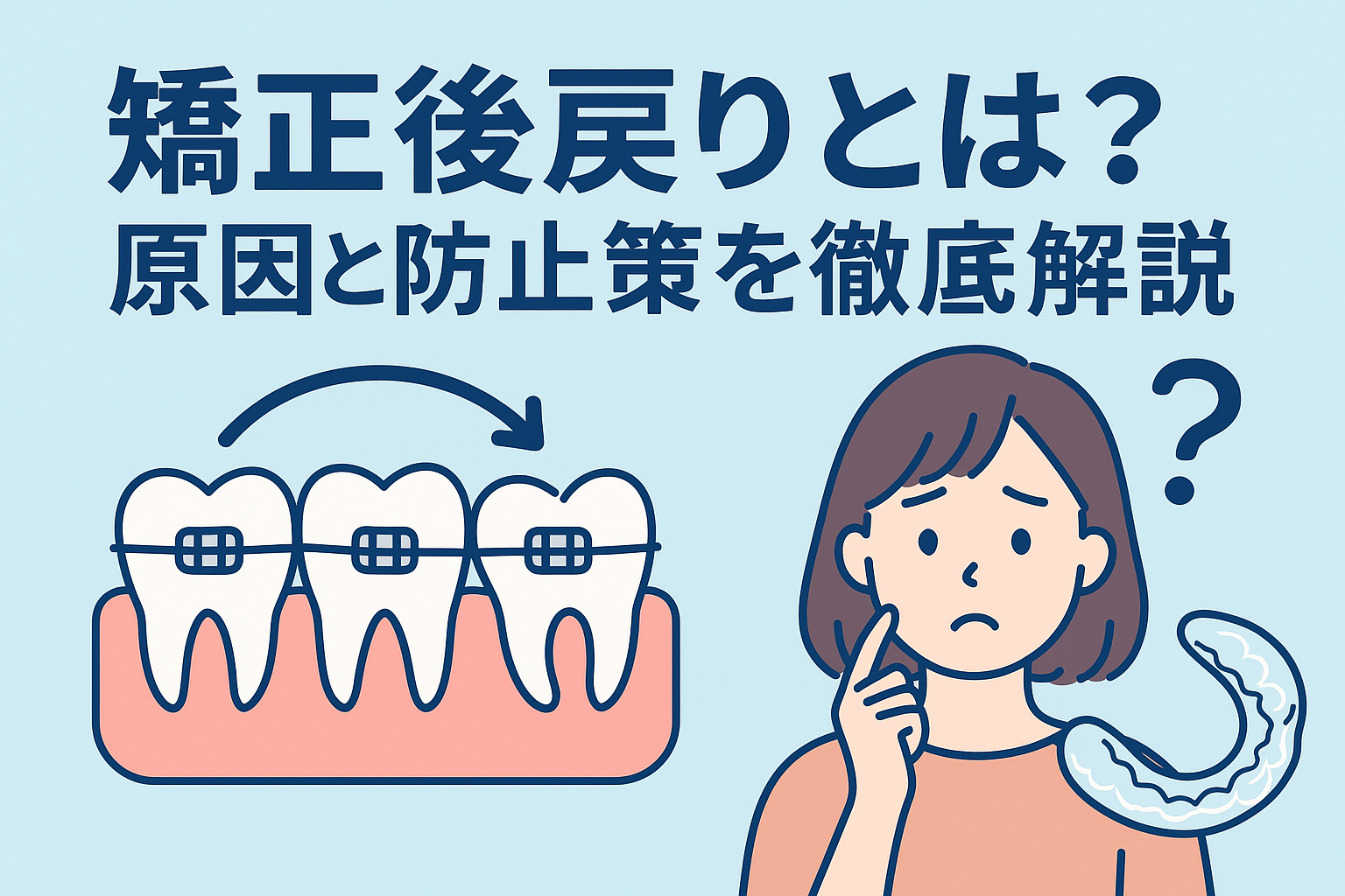 矯正後戻りとは?原因と防止策を徹底解説 | 新小岩いろは歯科・矯正歯科