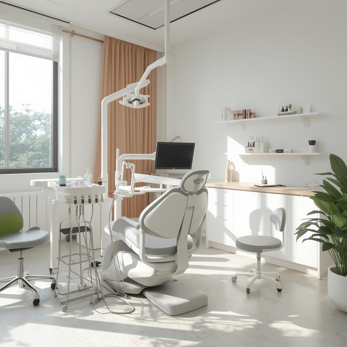 明るく清潔感のある日本歯科院内をイメージした実写風ビジュアル、前向きに矯正を始められる雰囲気