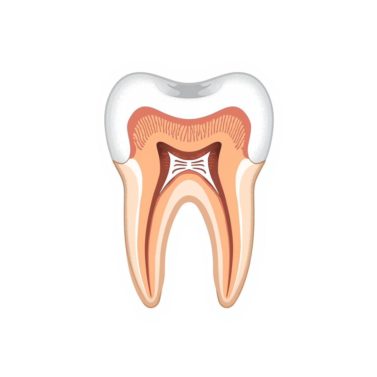 親知らずを上から見たシンプルな図解イメージ