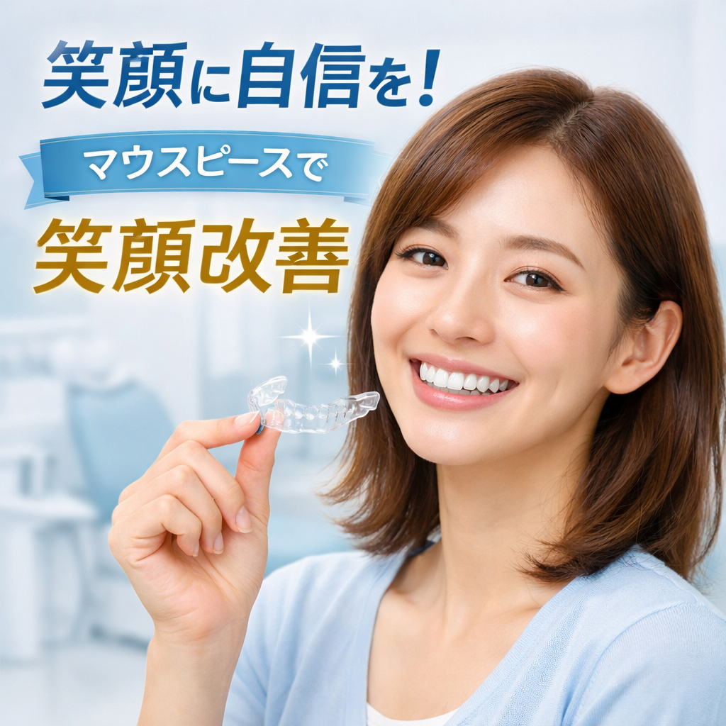 マウスピースで笑顔改善（文字入り）